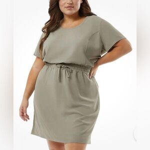 32 Degrees Ladies' Twill Dress, Green Shadow XXL